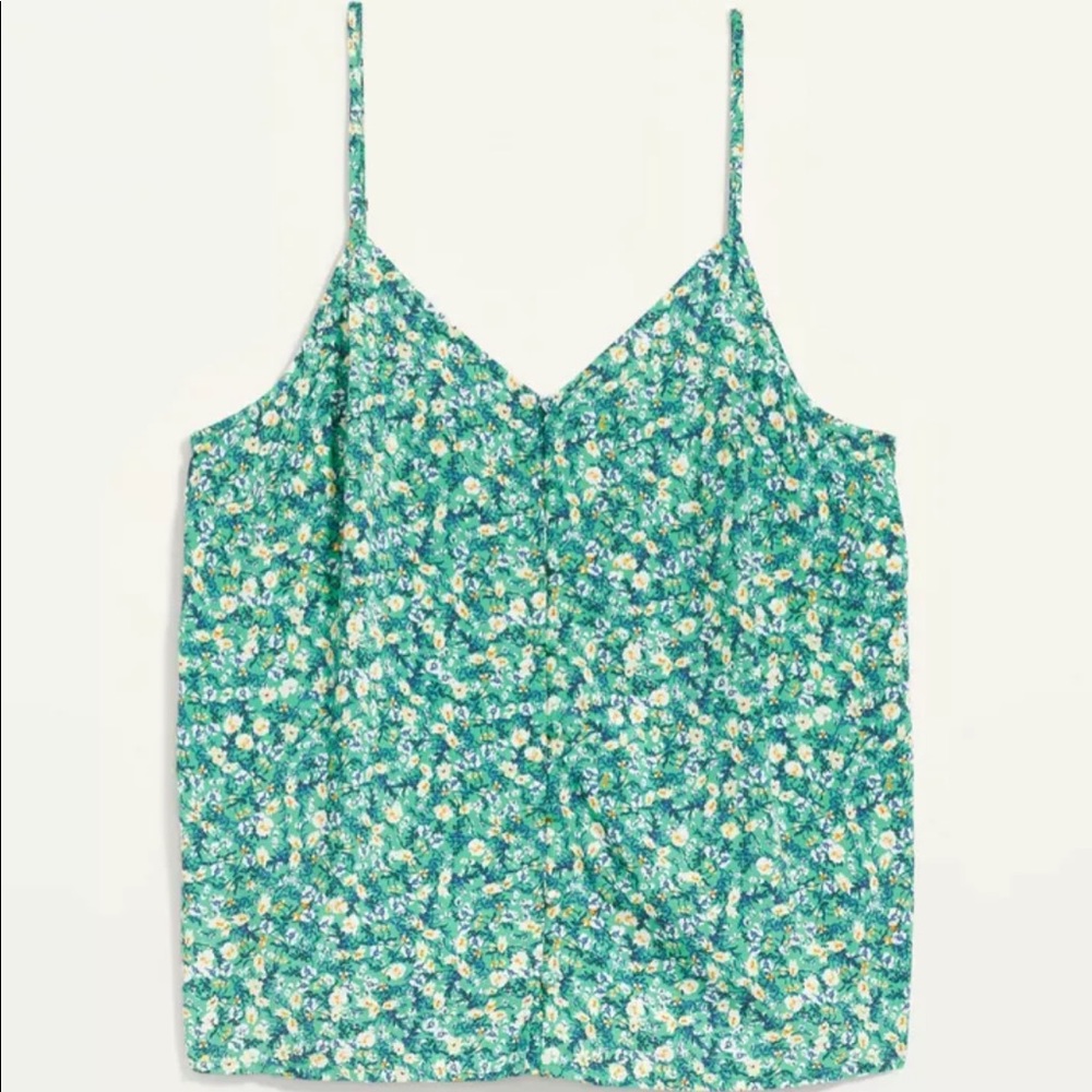 Old Navy Floral-Print Button-Down Cami Top New - Picture 4 of 4